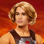 Mattel Barbie Signature Ken He-Man Collectible Doll with Battle Gear, Sword, Display Stand, Multicolor, 12.6 in, JJY03