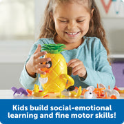 Learning Resources Big Feelings Pineapple Deluxe Set Educational Toy, Social Emotional Learning with 40+ Double-Sided Face Pieces, Emotions Poster, Mirror, Yellow, LER6375