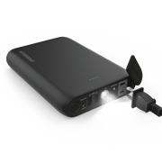 Mobile Edge CORE Power 24,000mAh Power Bank with 65W USB-C Power Delivery, AC Wall Outlet, Black