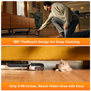 Roborock Cordless Wet/Dry Vacuum Cleaner, 20000Pa Suction, High Temperature Self-Cleaning, Hot Air Flash Drying, Edge-to-Edge Cleaning, Black, F25 LT