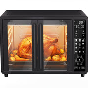 HOMSHADE 25QT French Door Air Fryer Toaster Oven Combo, Bake, Broil, Roast, 19 Cooking Functions and Digital Controls