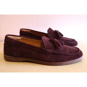 Crown Vintage Madina Loafer Women's Burgundy Suede Flats Size 8.5