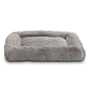 Vibrant Life Furry Cozy Bolster Pillow Dog Bed, Large Breeds, Extra Large, Oatmeal, 42
