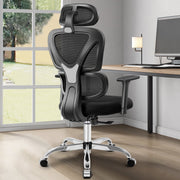 CoolHut 779B-Black Ergonomic Office Chair High Back Adjustable Computer Desk Chair with Lumbar Support 300lb Black-B