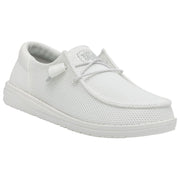 HEYDUDE Wendy Funk Mono Slip-On Casual Shoes for Ladies - White - 9M