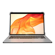 MAXCases Extreme Shell-L Laptop Case for MacBook Air 13.6 in, Full-Coverage Polycarbonate and TPU Protection, Black and Clear, AP-ESL-MBA-13M2-BCLR