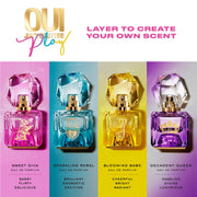 Juicy Couture Oui Play Decadent Queen Eau de Parfum Spray, Floral Amber Fruity Scent, 0.5 fl oz