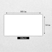 Plasticpro Disposable 3 Ply Paper and Plastic Tablecloth, Absorbent Waterproof, White, Rectangle 54 in x 108 in, Pack of 5, 1789