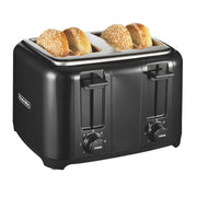 Proctor Silex Toaster with Wide Slots & Toast Boost, 4-Slice, Black