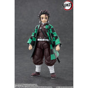 Bandai Spirits S.H.Figuarts Tanjiro Kamado Demon Slayer Action Figure, Highly Articulated, 5.5 in, PVC and ABS, Includes Sword and Scabbard BAS66475