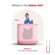 Tonies Ms. Rachel Toniebox 2 Starter Set, Cloud Pink, Screen-Free Audio Story Player for Kids 3+, 94624540