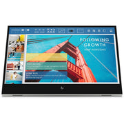 HP E14 G4 Portable Monitor, 14in IPS LCD, Full HD 1920 x 1080, 60Hz Refresh Rate, 400 Nit Brightness, USB-C Connectivity, Silver