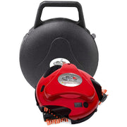 Grillbot Automatic Grill Cleaning Robot with Three Nylon Brushes, LCD Timer, Rechargeable Battery, Red Carry Case