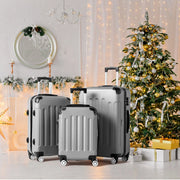 Zimtown 3 Piece Luggage Sets, ABS+PC Expandble Hardside Suitcase