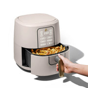 Beautiful 19452 6 Qt Air Fryer with TurboCrisp Technology and Touch-Activated Display Porcini Taupe by Drew Barrymore