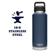 YETI 21071504115 Rambler 46-oz. Bottle with Chug Cap - Navy