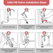 Universal Toilet Flusher Kit and 2 Inch Toilet Flapper