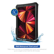 Onn 9863201 Waterproof Tablet Case for I Pad Pro 2021 3rd Gen 11'' Screen (Black)