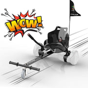 Cool&Fun Hoverboard Seat Attachment Hoverboard Seat with Safety Brake System Hoverboard Attachment with Adjustable Frame