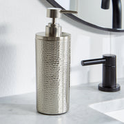 Better Homes & Gardens Hammered Metal Lotion Pump, Stainless Steel, 11 fl oz