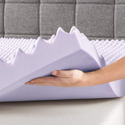 Best Price Mattress ECMF-03FL 3 Inch Egg Crate Memory Foam Mattress Topper with Soothing Lavender Infusion, Full