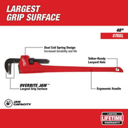 Milwaukee 48-22-7148 48 in. Steel Pipe Wrench
