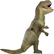Rubies Jurassic World Inflatable T-Rex Costume, Adult One Size, Dark Green, Hooded Polyester, 1001553