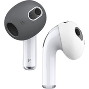 Elago AirPods 3rd Generation 2 Pairs AirPods 3 Ear Tips Cover, Anti Slip Silicone, Dark Grey/White