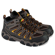 Thorogood Crosstrex Hiker Mid Waterproof Composite Toe Work Boots for Men - Brown/Orange - 9.5M