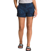 The North Face Never Stop Wearing Shorts for Ladies - Summit Navy Tropical Paintbrush - 12