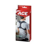 Ace Brand Posture Corrector Adjustable Back Brace, Black, One Size Fits Most, 208620