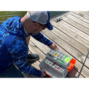 Plano Lets Fish 2 Tray Fishing Tackle Box with 70-Piece Kit, Molded Plastic, Brass Latch, Freshwater