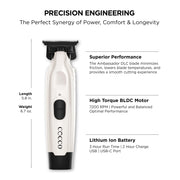 Cocco CVPT-matte grey Veloce Pro Trimmer-Pearl - PEARL WHITE Beauty Supply