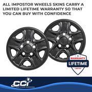 Coast To Coast 18 Inch 5-Spoke Gloss Black Snap-On Wheel Cover Set of 4 for Toyota Tundra