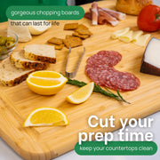 Greener Chef Oversized Bamboo Cutting Board, 2XL 24