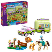 LEGO Friends Horse & Baby Foal Trailer Toy Building Set, 279 Pieces, Includes Autumn & Matilde Minidolls, Animal Figures & Accessories, Ages 7+, 42695