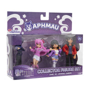 Bonkers Toys Aphmau MyStreet Collectible Figure Set, 4-Pack Multicolored Characters Aphmau Aaron KC Zane, 612154