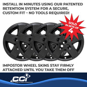 Coast To Coast IWCIMP340BLK 5 Spoke Gloss Painted 17