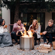 Solo Stove Bonfire 2.0 Smokeless Fire Pit with Stand, Portable Stainless Steel Wood Burning Outdoor Fireplace, Removable Ash Pan, 16.75 in Height, 19.5 in Diameter