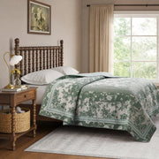 The Pioneer Woman Avery Cotton Patchwork Quilt, Green River Floral Pattern, Full/Queen