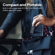 TOPESEL 250GB Mini External Solid-State Drive, USB-C, 400MB/s Read, 200MB/s Write, Compact Metal Design