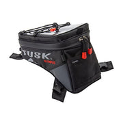 Tusk Olympus Motorcycle Tank Bag, Durable Black Nylon, Elastic Top Chord, 6L Capacity, Universal Fit