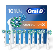 Oral-B CrossAction X Brush Heads, 10 Count