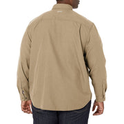 Carhartt Flame-Resistant Carhartt Force Button-Front Long-Sleeve Shirt for Men - Dark Khaki - 3XLT