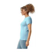 Gildan Women's Softstyle Fitted T-Shirt - Light Blue, L