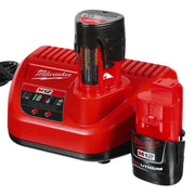 Milwaukee M12 12-Volt Lithium-Ion Cordless 1/4 in. Impact Wrench Kit-2461-22