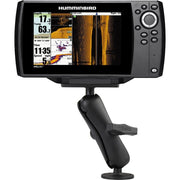 Ram Mounts RAM-202-24-202 Fish Finder Mount Fits Hummingbird Helix 7 Series 1-1/2 Inch Rubber Black Marine Grade Aluminum