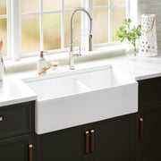 Signature Hardware AE174 36X18 2B FIRECLAY APRN KITC SINK WHITE