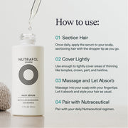 Nutrafol Women's Hair Serum, Lightweight Scalp Growth Activator with Ashwagandha Exosomes, Vegan, 1.7 Fl Oz