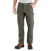 Carhartt Relaxed Straight Rugged Flex Duck Double-Front Dungarees for Men - Moss - 40x32